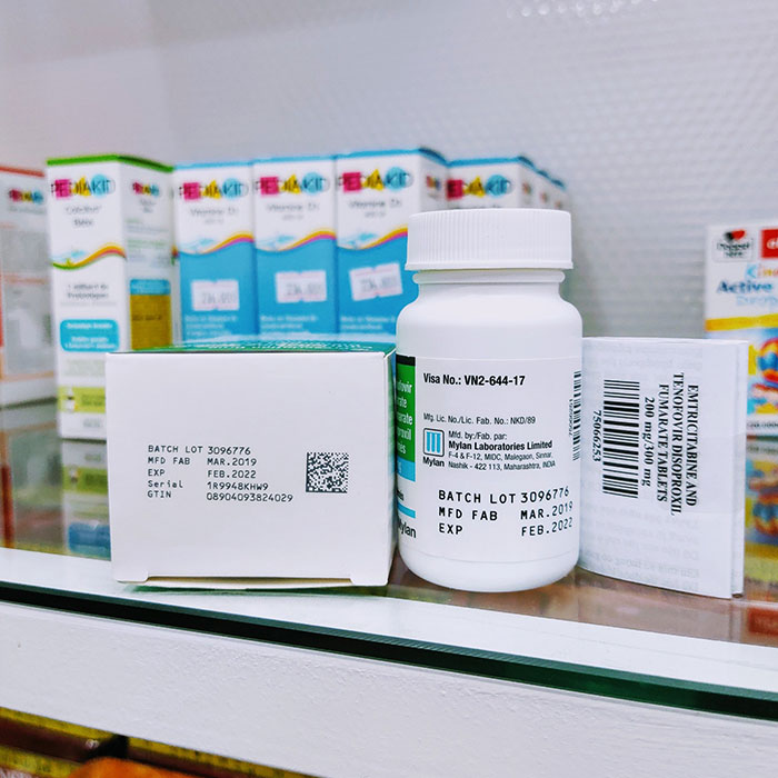 Emtricitabine Tenofovir 200mg/300mg (Ricovir Em) 30 viên – Thuốc điều trị phơi nhiễm HIV