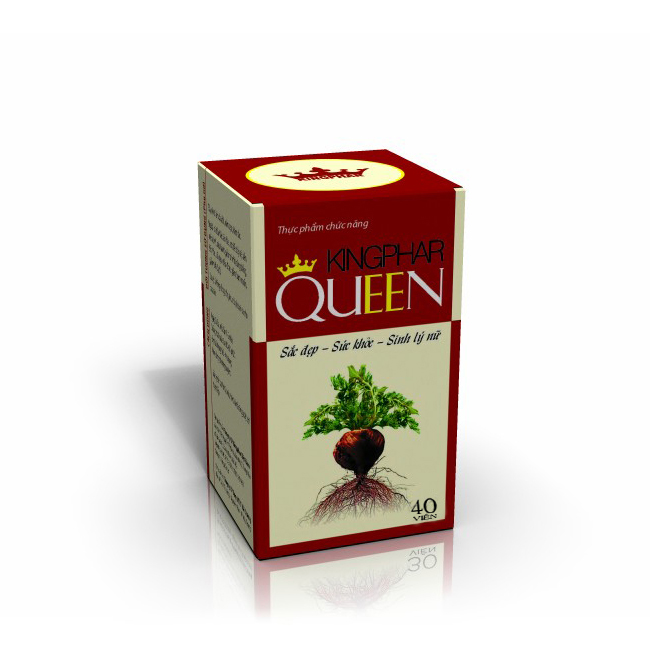 Kingphar QUEEN cân bằng nội tiết tố nữ, Hộp 40 viên