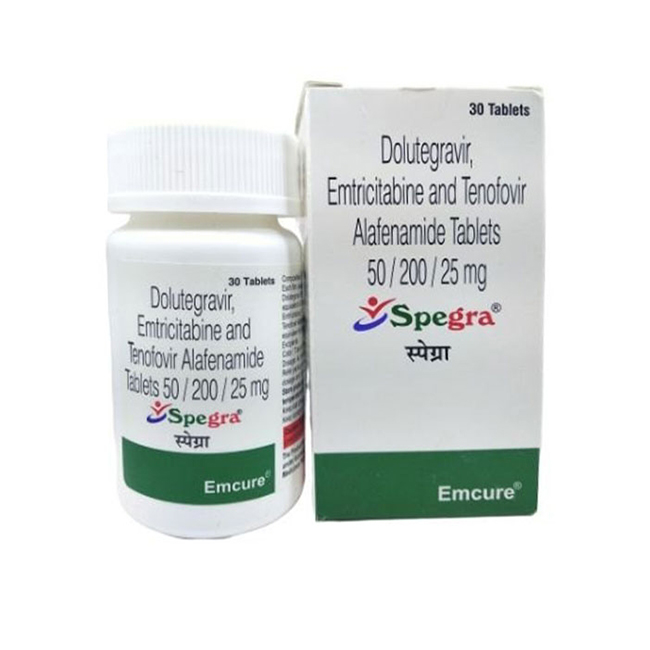 Spegra 50mg/200mg/25mg Emcure 30 viên