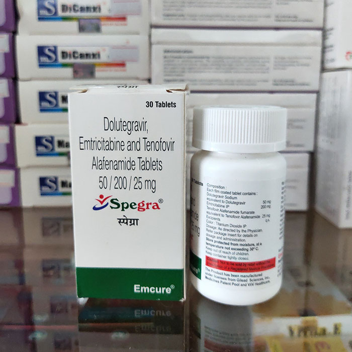 Spegra 50mg/200mg/25mg Emcure 30 viên