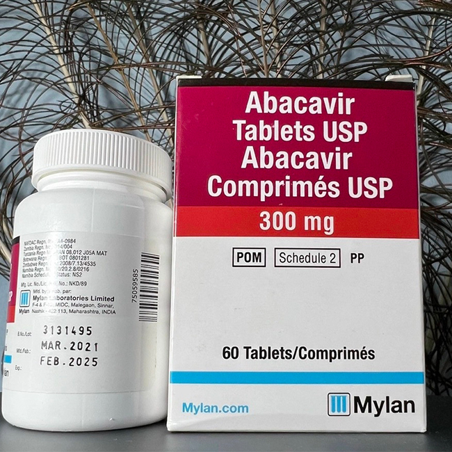 Abacavir Tablets USP 300mg Mylan 60 viên – Thuốc điều trị HIV/AIDS