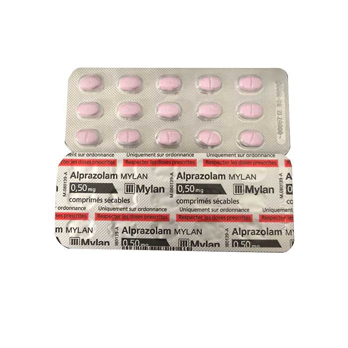 Thuốc ngủ Alprazolam 0.5mg Mylan Hộp 30 viên