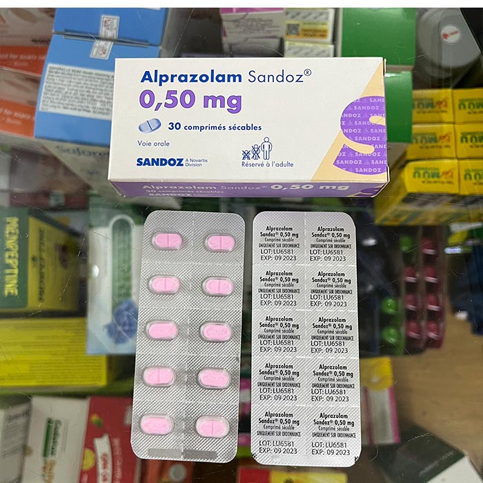 Alprazolam Sandoz 0.5mg 3 vỉ x 10 viên – Thuốc ngủ