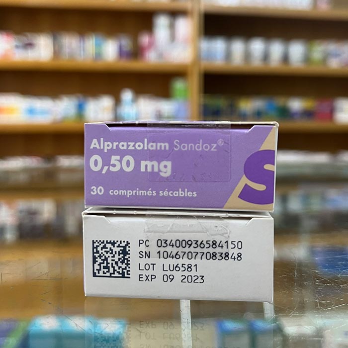 Alprazolam Sandoz 0.5mg 3 vỉ x 10 viên – Thuốc ngủ
