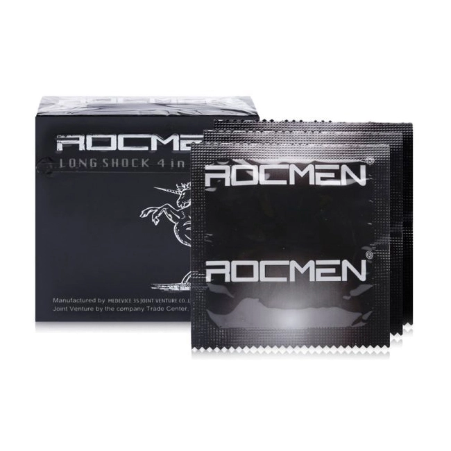 Bao cao su Rocmen gân, gai, kéo dài thời gian quan hệ, Hộp 3 cái