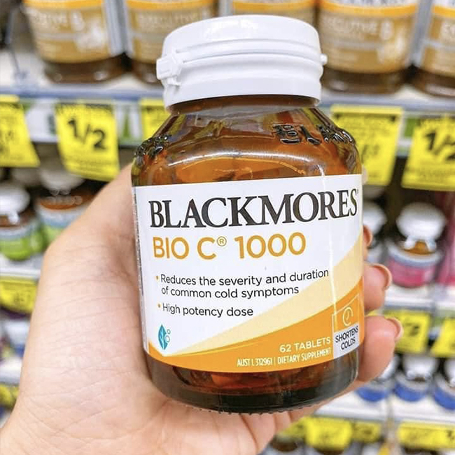 Viên uống bổ sung Vitamin C Blackmores Bio C 1000mg, hộp 62 viên