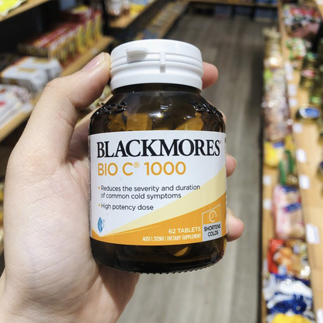 Viên uống bổ sung Vitamin C Blackmores Bio C 1000mg, hộp 62 viên