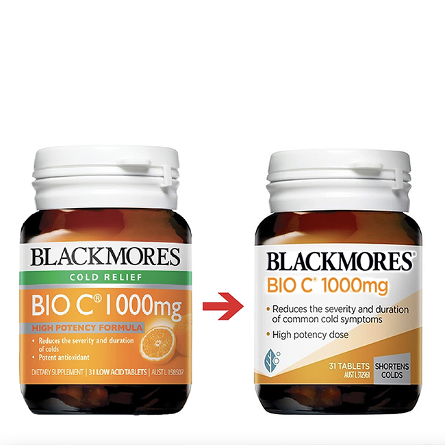 Viên uống bổ sung Vitamin C Blackmores Bio C 1000mg, hộp 31 viên