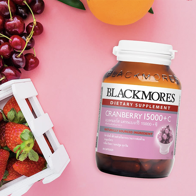 Viên uống hỗ trợ điều trị đường tiết niệu Blackmores Cranberry 15000mg, hộp 60 viên