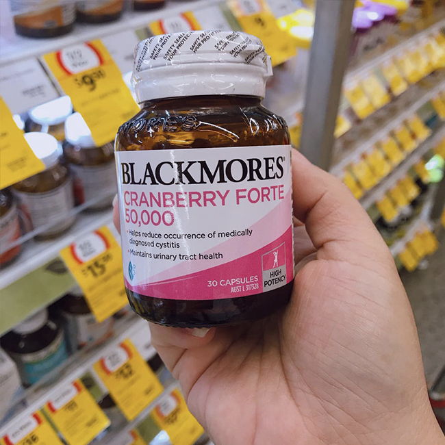 Viên uống Blackmores Cranberry Forte 50000mg, hộp 30 viên