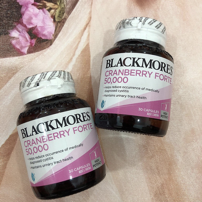 Viên uống Blackmores Cranberry Forte 50000mg, hộp 30 viên