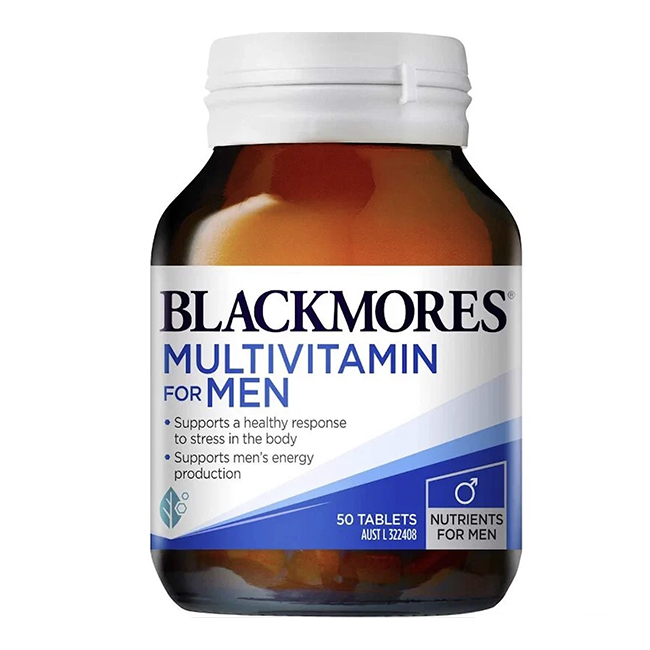 Vitamin tổng hợp cho nam giới Blackmores Multivitamin For Men, hộp 50 viên
