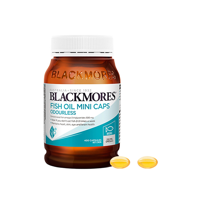Viên uống dầu cá không mùi Blackmores Odourless Fish Oil 1000mg 400 viên