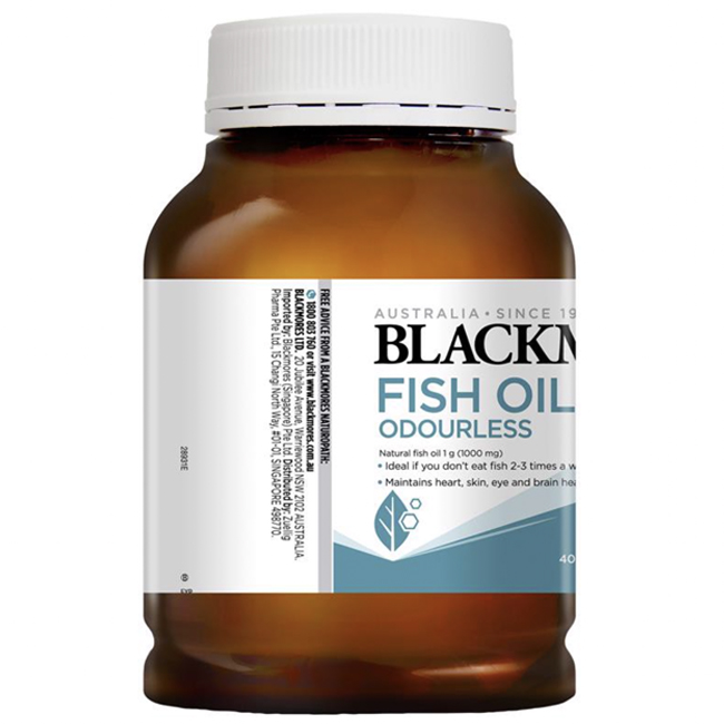 Viên uống dầu cá Blackmores Fish Oil 1000mg, hộp 400 viên