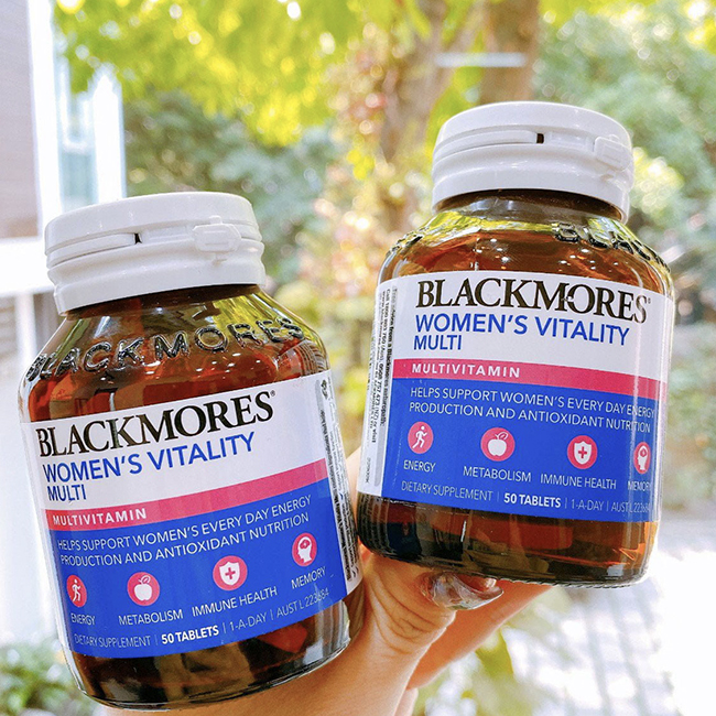 Vitamin tổng hợp cho phụ nữ Blackmores Women’s Vitality Multi, hộp 50 viên