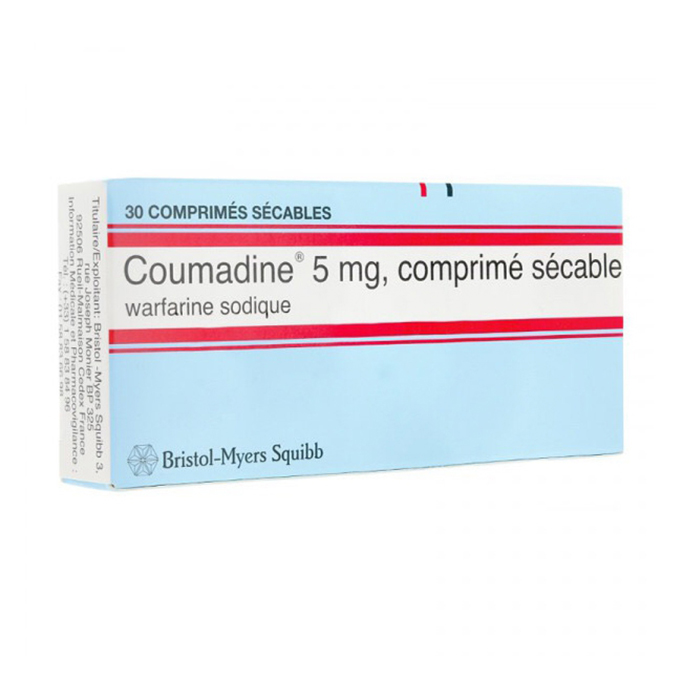 Coumadine 5mg thuốc chống đông máu, Hộp 30 viên