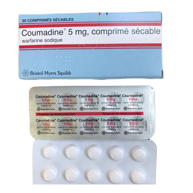 Coumadine 5mg thuốc chống đông máu, Hộp 30 viên