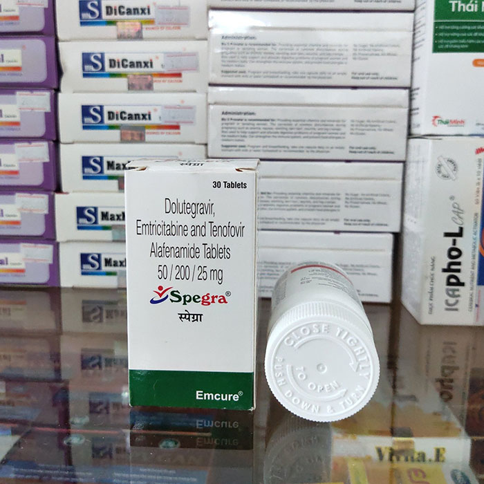 Spegra 50mg/200mg/25mg Emcure 30 viên