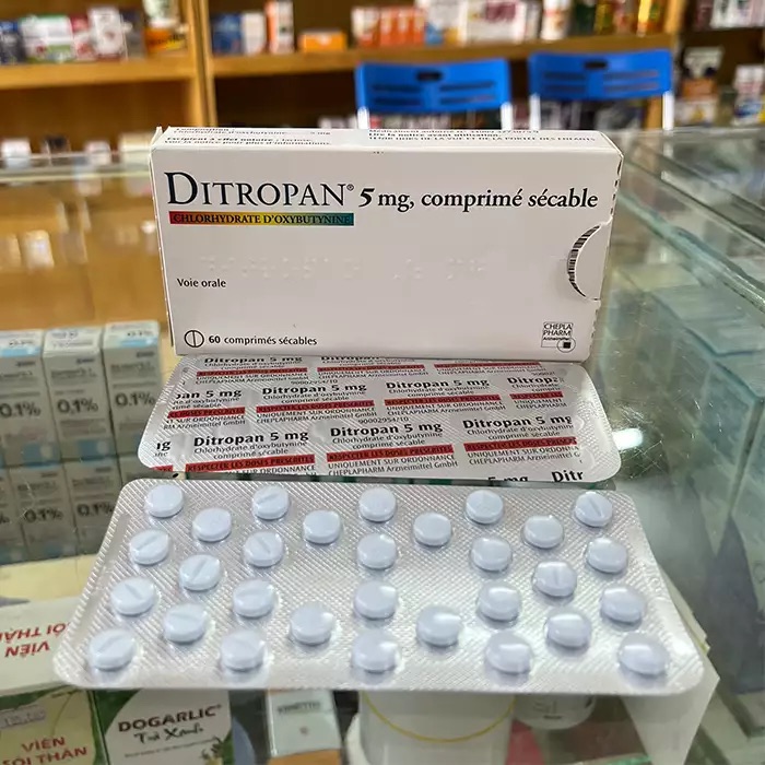 Ditropan 5mg Chepla Pharm 2 vỉ x 30 viên
