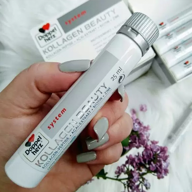 Collagen thủy phân Doppelherz Kollagen Beauty, hộp 30 ống x 25ml