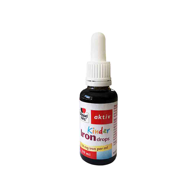 Siro bổ sung sắt ngừa thiếu máu cho trẻ Doppelherz Aktiv Kinder Iron Drops, chai 30ml
