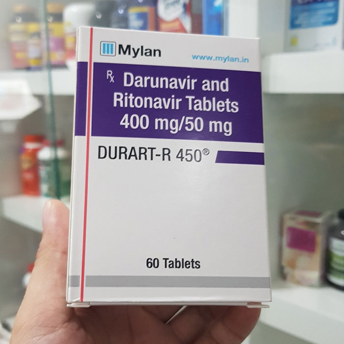 Thuốc kháng Virus HIV Mylan Durart R 450 Hộp 60 viên