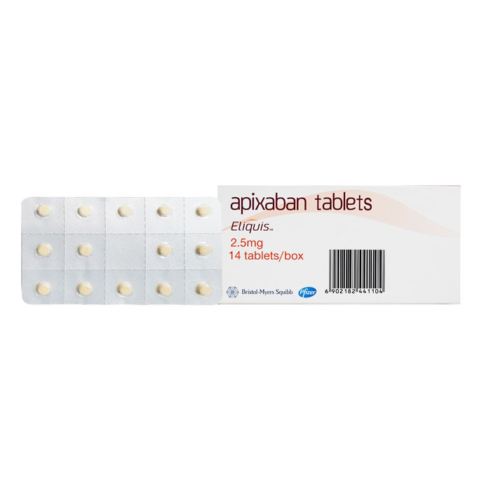 Thuốc Eliquis 2.5mg, Hộp 14 viên