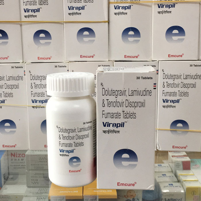 Thuốc kháng Virus HIV Emcure Viropil, Hộp 30 viên