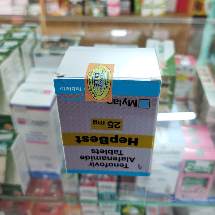 Thuốc điều trị viêm gan B Mylan Hepbest, Hộp 30 viên