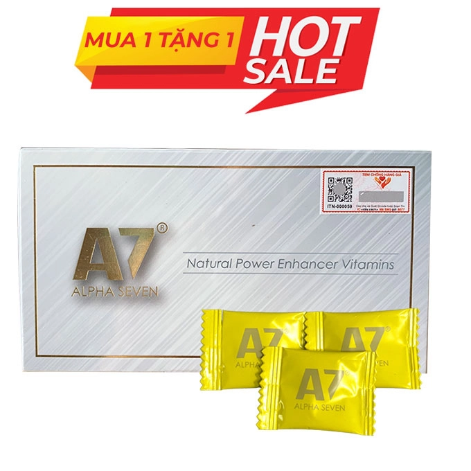 Kẹo sâm A7 Alpha Seven cao cấp của Mỹ 3 viên