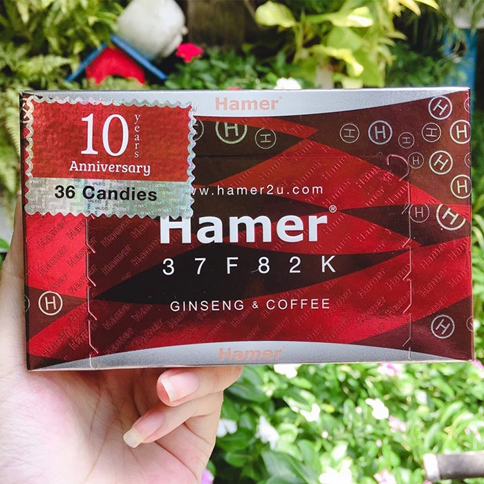 Kẹo sâm Hamer Mỹ 37F82K Hộp 36 viên