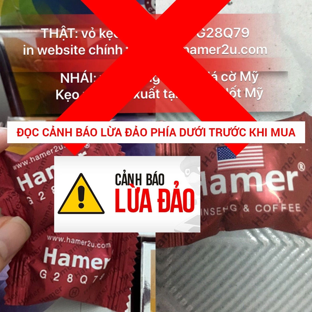 Kẹo sâm Hamer Mỹ Mẫu Mới Hộp 32 viên