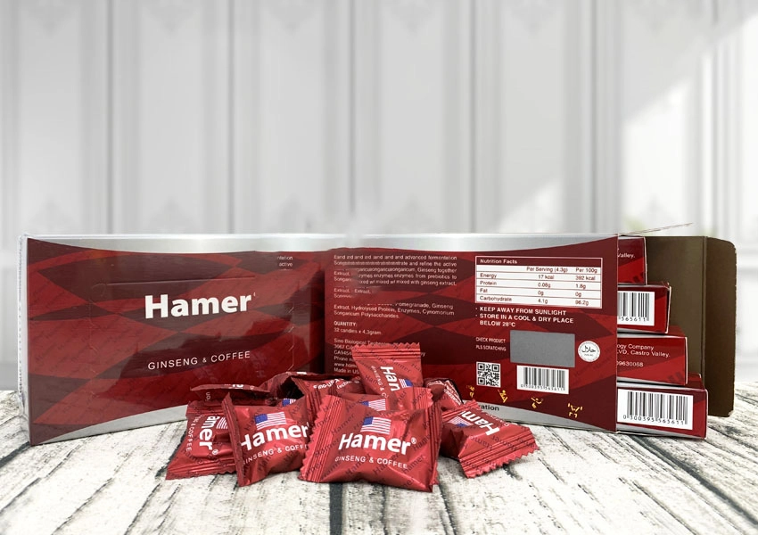Kẹo sâm Hamer Mỹ Mẫu Mới 3 viên