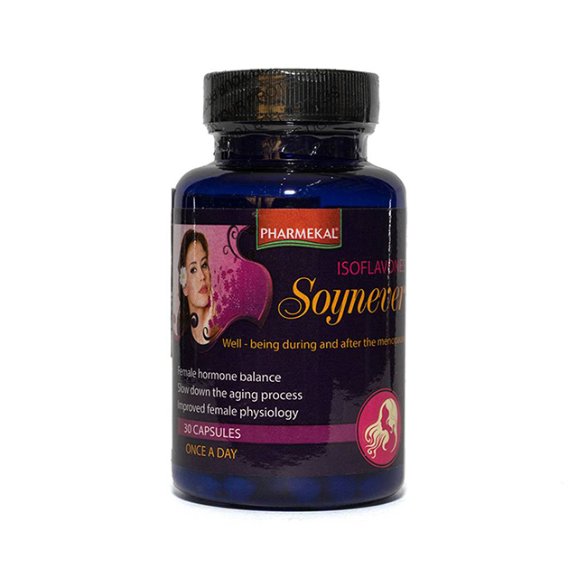 Tinh chất mầm đậu nành Pharmekal Soy Isoflavones Soynever, Hộp 30 viên