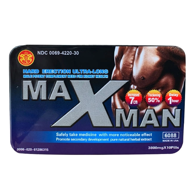 Thuốc cường dương MaxMan USA 3800mg của Mỹ, Hộp 10 viên