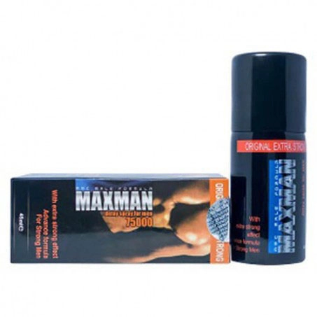 Chai xịt kéo dài thời gian quan hệ MaxMan Delay 75000, Chai 45 ml