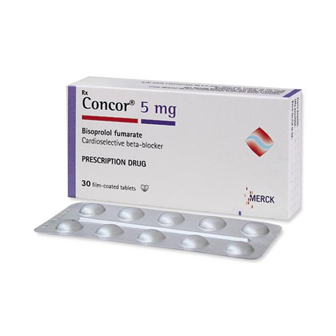 Thuốc điều trị huyết áp Merck Concor 5mg 30 viên