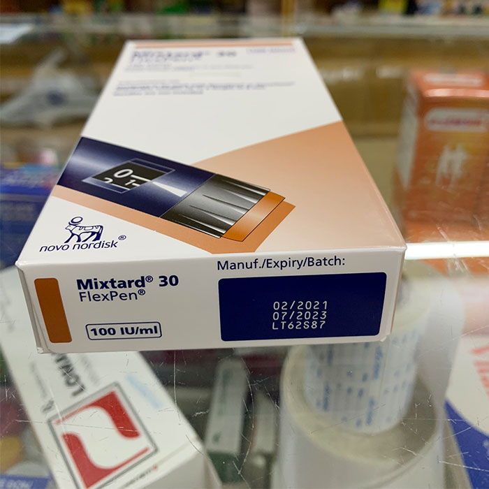 Mixtard 30 Flexpen – Bút tiêm Insulin trị tiểu đường 5x3ml