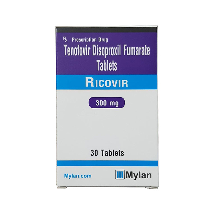 Thuốc điều trị Viêm Gan B Mylan Ricovir 300mg, Hộp 30 viên