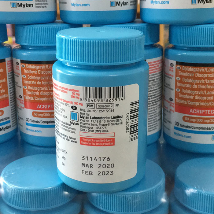 Thuốc kháng Virus HIV Mylan Acriptega Hộp 30 viên