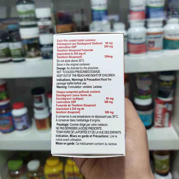 Thuốc kháng Virus HIV Mylan Acriptega Hộp 30 viên