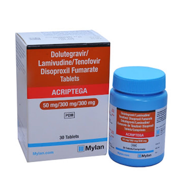 Thuốc kháng Virus HIV Mylan Acriptega Hộp 30 viên