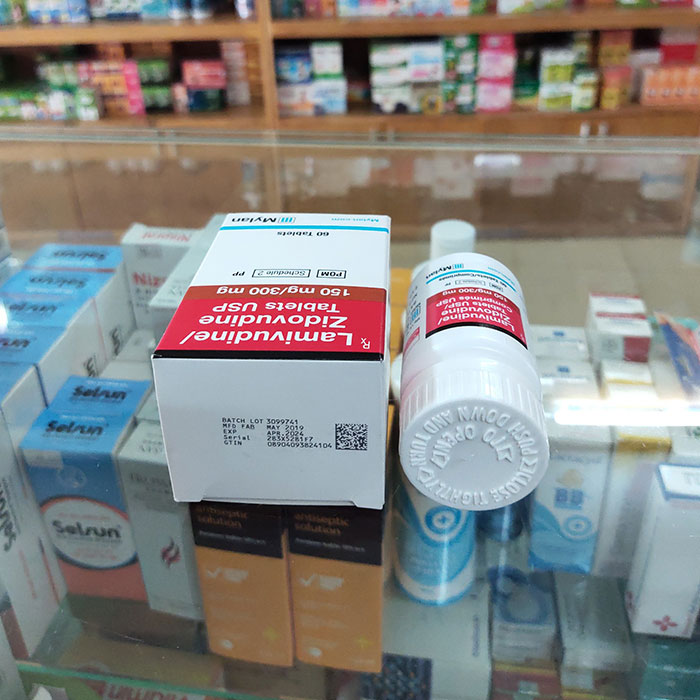 Thuốc Mylan Lamivudine 150mg Zidovudine 300mg, Hộp 60 viên