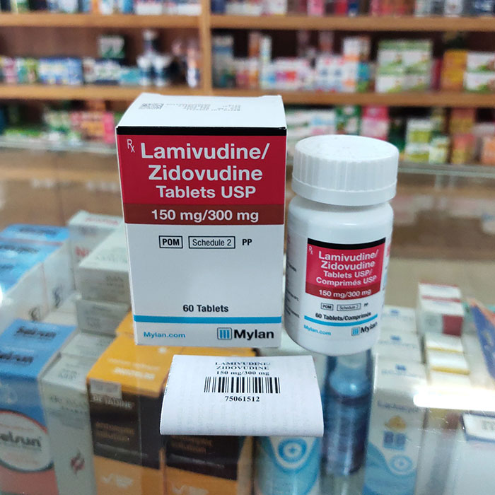 Thuốc Mylan Lamivudine 150mg Zidovudine 300mg, Hộp 60 viên