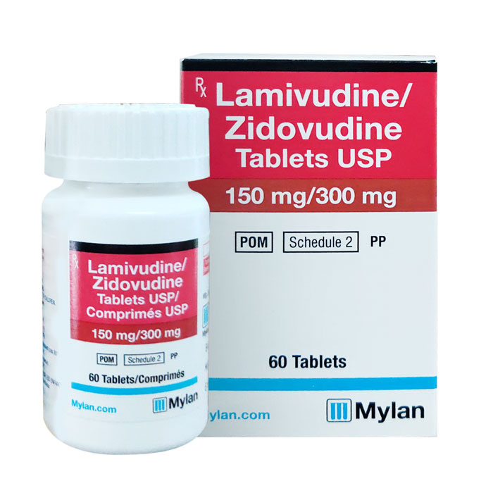 Thuốc Mylan Lamivudine 150mg Zidovudine 300mg, Hộp 60 viên