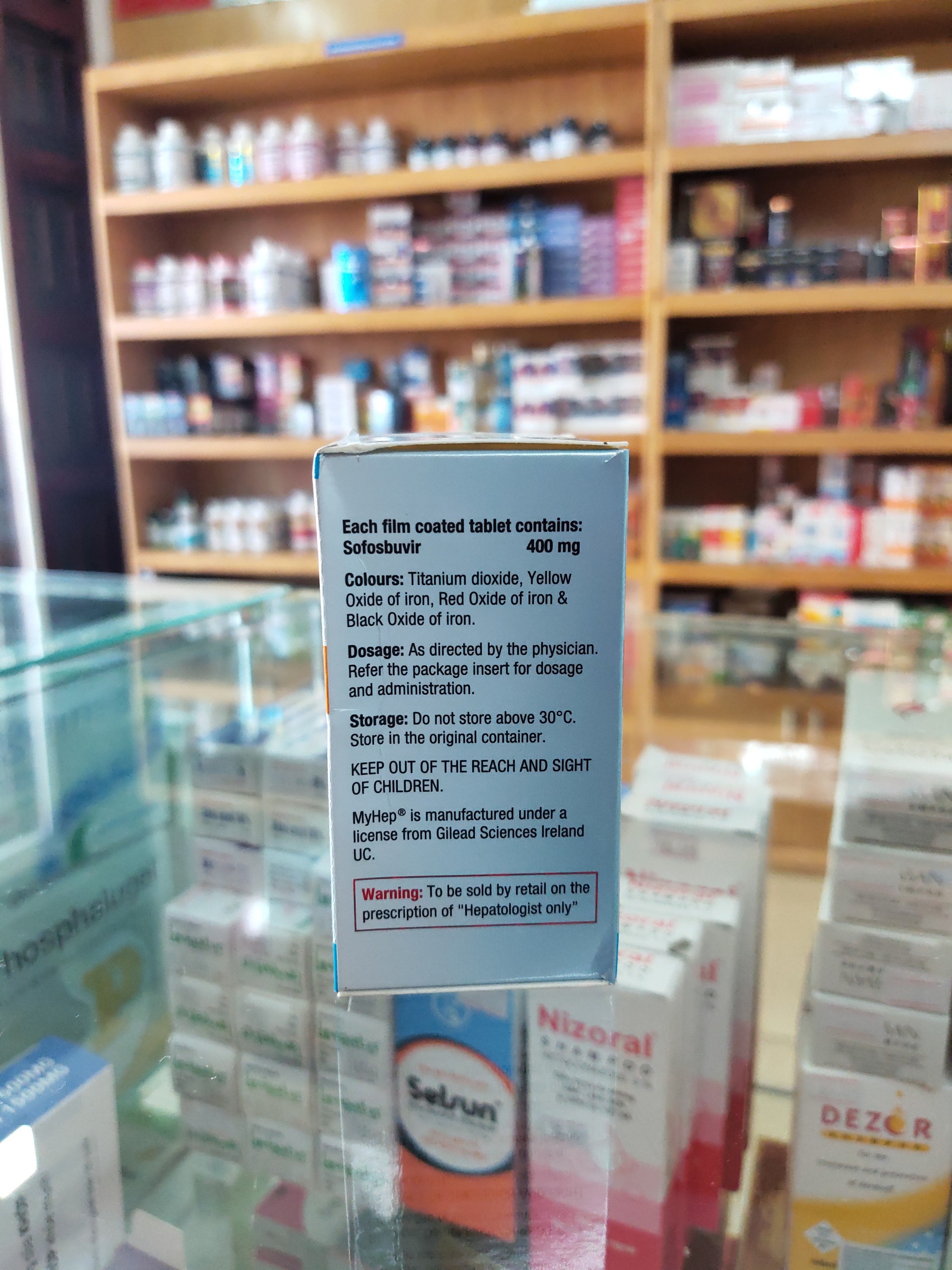 Thuốc Mylan Myhep Sofosbuvir Tablets 400mg, Hộp 28 viên