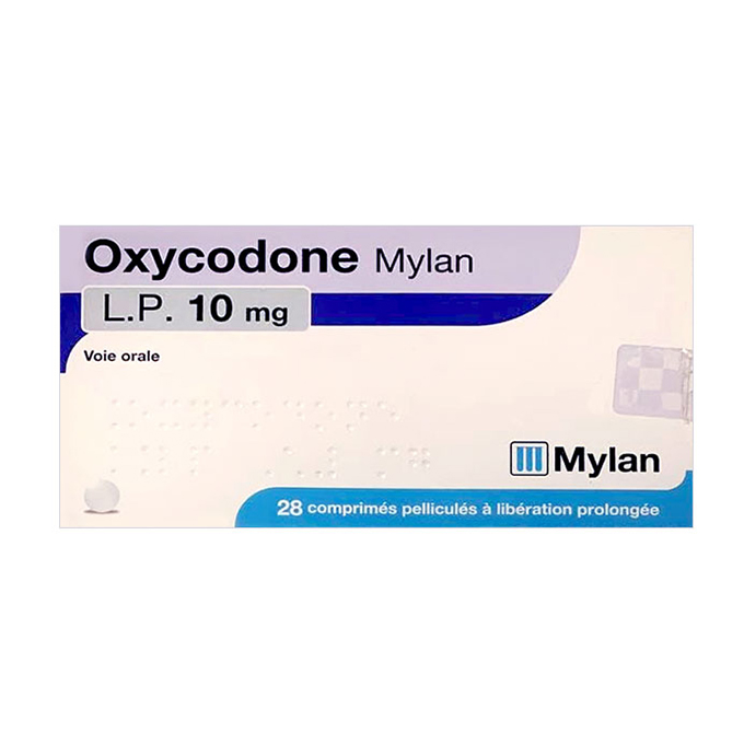 Oxycodone Mylan LP 10mg 4 vỉ x 7 viên
