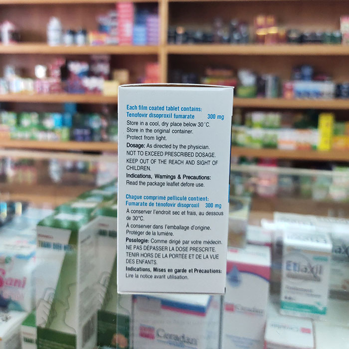 Thuốc Mylan Tenofovir Disoproxil Fumarate 300mg (Ricovir 300mg) Chai 30