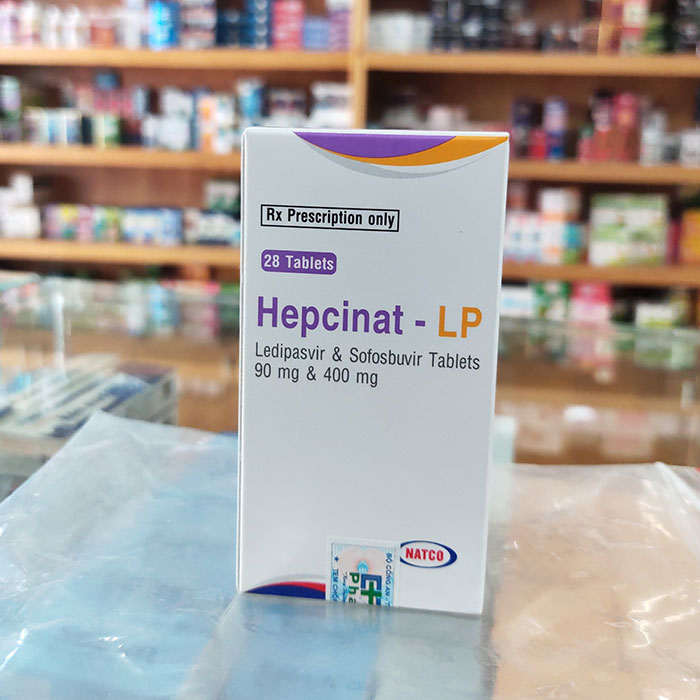 Thuốc Natco Hepcinat LP 90mg/400mg, Hộp 28 viên