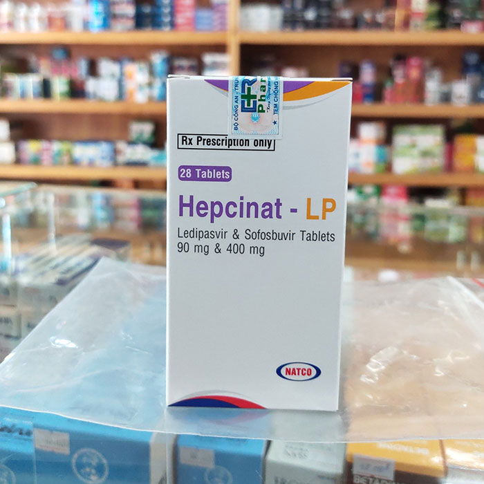 Thuốc Natco Hepcinat LP 90mg/400mg, Hộp 28 viên
